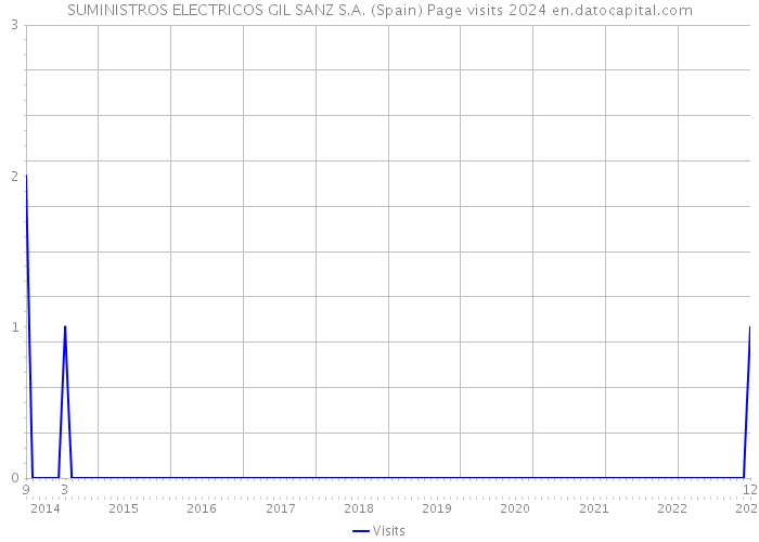 SUMINISTROS ELECTRICOS GIL SANZ S.A. (Spain) Page visits 2024 