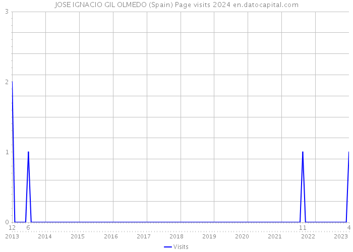 JOSE IGNACIO GIL OLMEDO (Spain) Page visits 2024 