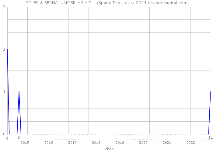 SOLER & BERNA INMOBILIARIA S.L. (Spain) Page visits 2024 