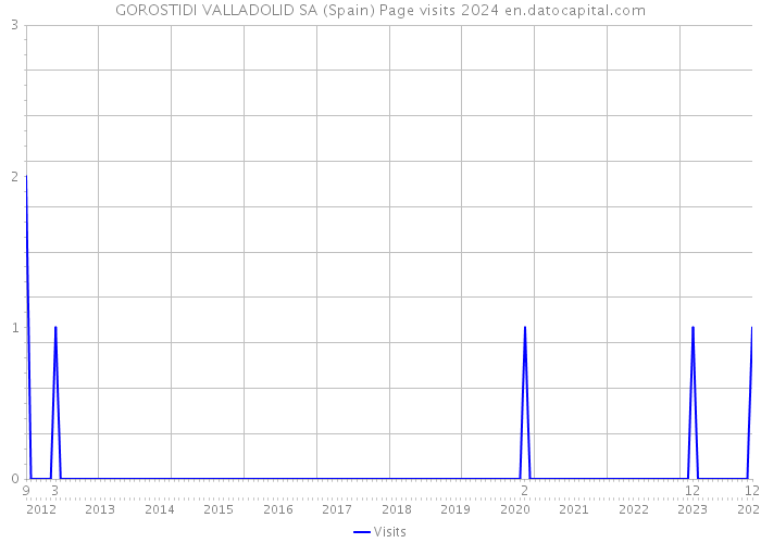 GOROSTIDI VALLADOLID SA (Spain) Page visits 2024 