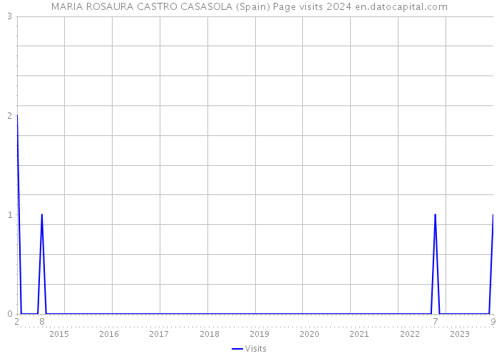 MARIA ROSAURA CASTRO CASASOLA (Spain) Page visits 2024 