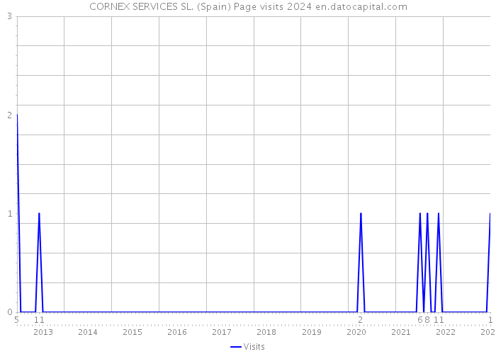 CORNEX SERVICES SL. (Spain) Page visits 2024 