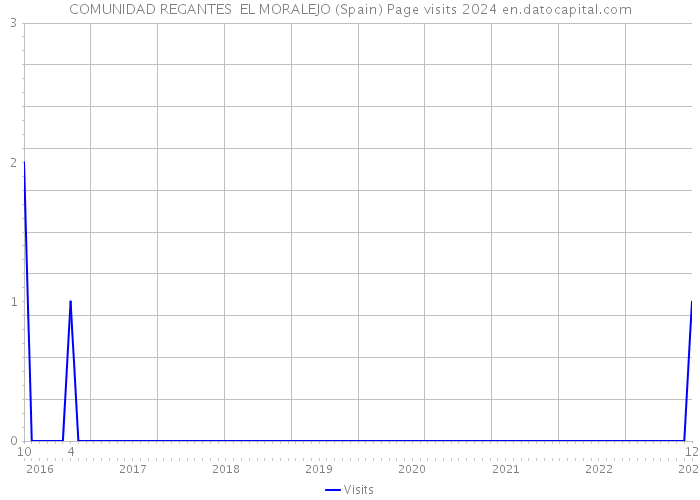 COMUNIDAD REGANTES EL MORALEJO (Spain) Page visits 2024 