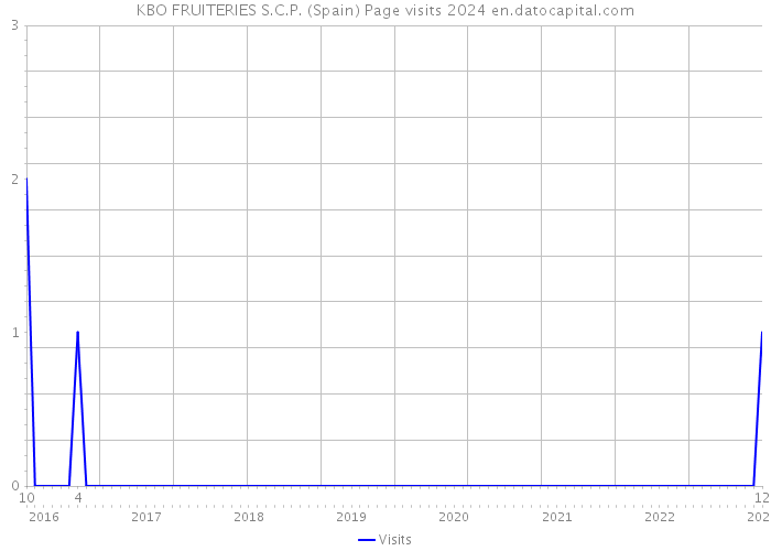 KBO FRUITERIES S.C.P. (Spain) Page visits 2024 