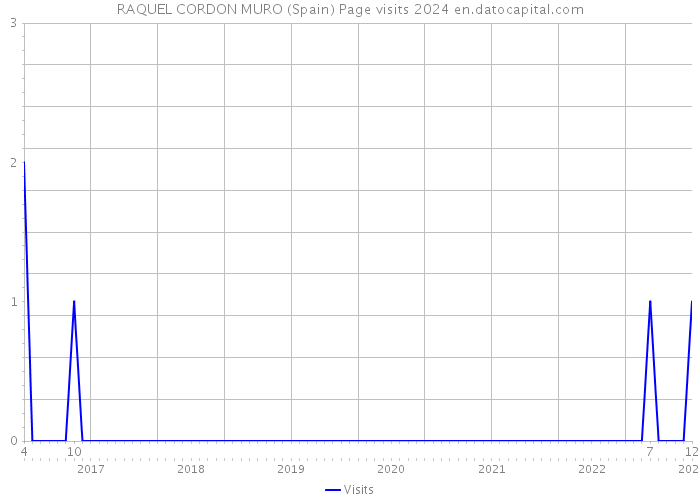 RAQUEL CORDON MURO (Spain) Page visits 2024 