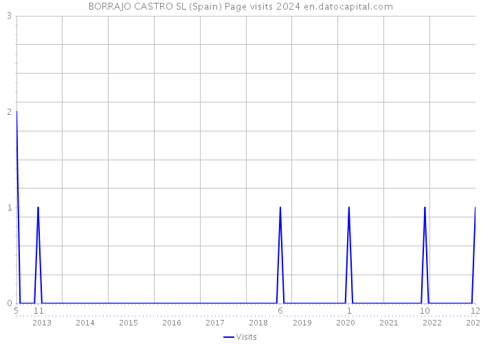 BORRAJO CASTRO SL (Spain) Page visits 2024 