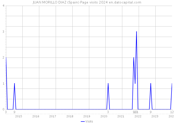 JUAN MORILLO DIAZ (Spain) Page visits 2024 