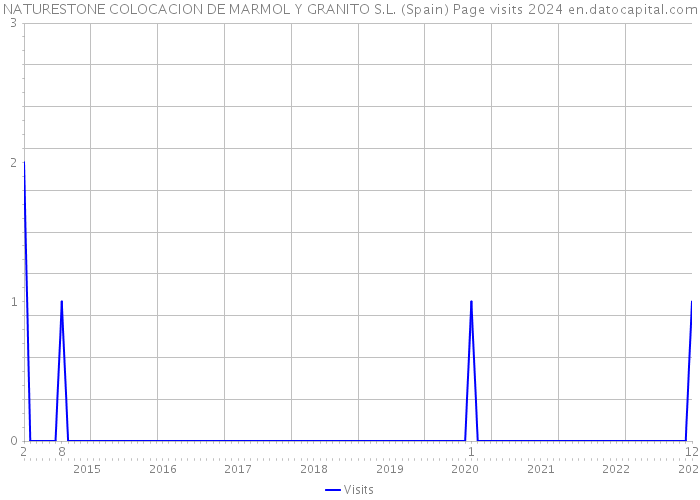 NATURESTONE COLOCACION DE MARMOL Y GRANITO S.L. (Spain) Page visits 2024 