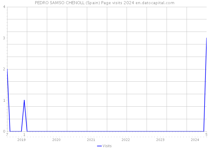 PEDRO SAMSO CHENOLL (Spain) Page visits 2024 