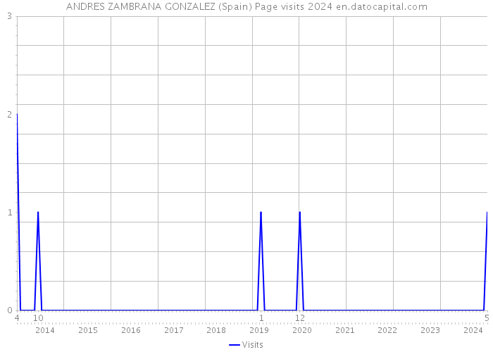 ANDRES ZAMBRANA GONZALEZ (Spain) Page visits 2024 