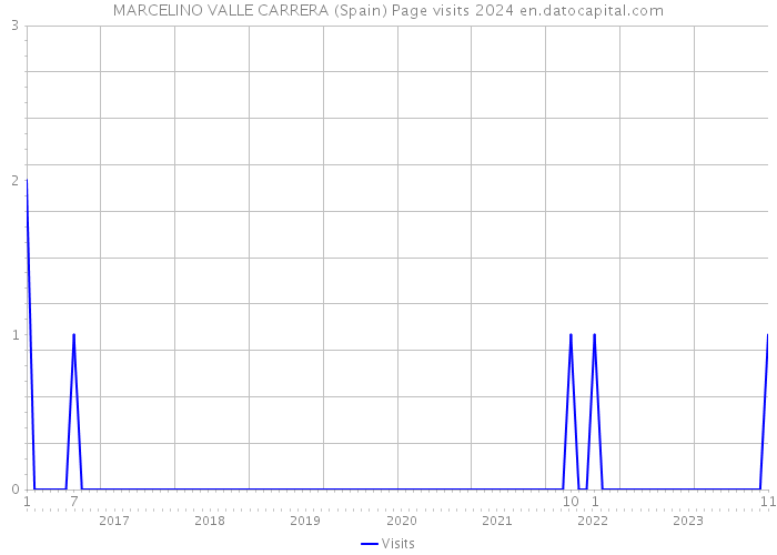 MARCELINO VALLE CARRERA (Spain) Page visits 2024 