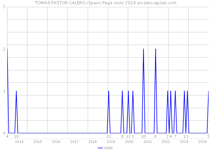 TOMAS PASTOR CALERO (Spain) Page visits 2024 