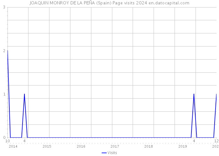 JOAQUIN MONROY DE LA PEÑA (Spain) Page visits 2024 
