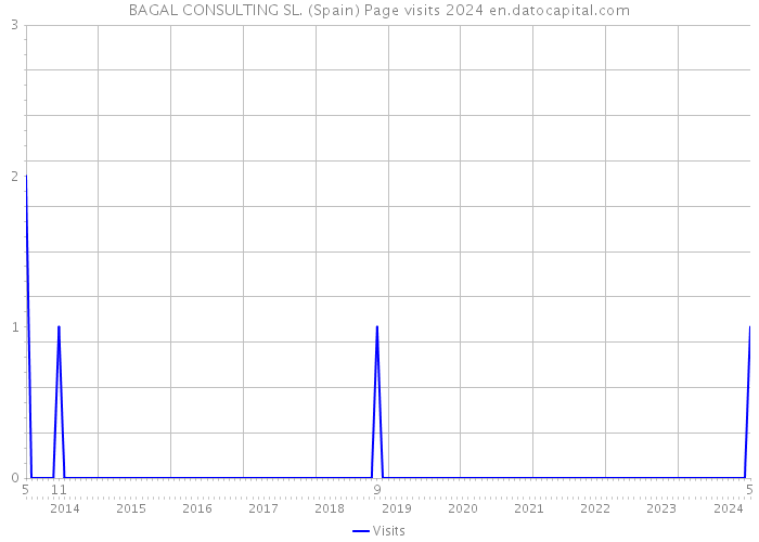 BAGAL CONSULTING SL. (Spain) Page visits 2024 