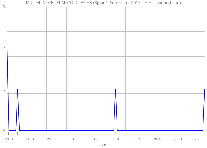 MIGUEL ANGEL BLANCO IGLESIAS (Spain) Page visits 2024 