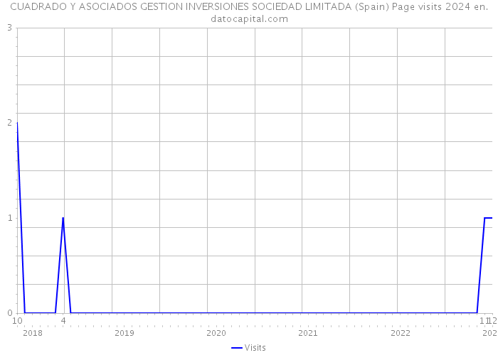 CUADRADO Y ASOCIADOS GESTION INVERSIONES SOCIEDAD LIMITADA (Spain) Page visits 2024 