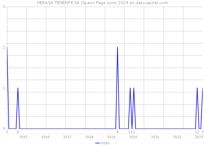 HERASA TENERIFE SA (Spain) Page visits 2024 