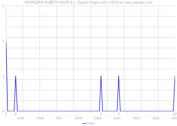 HOTELERIA PUERTA PILAR S.L. (Spain) Page visits 2024 