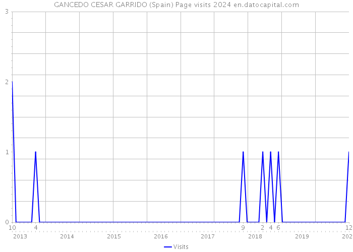 GANCEDO CESAR GARRIDO (Spain) Page visits 2024 