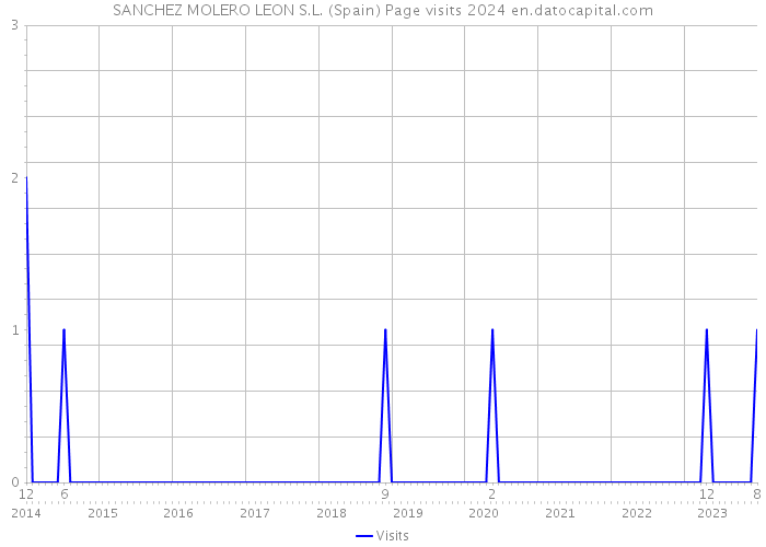 SANCHEZ MOLERO LEON S.L. (Spain) Page visits 2024 