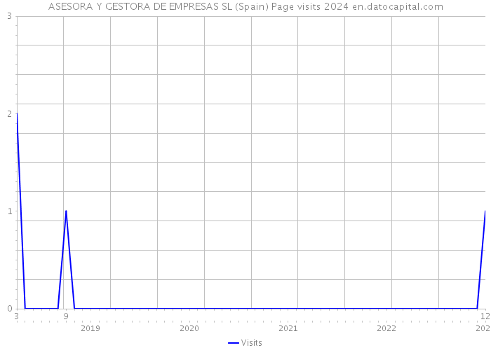 ASESORA Y GESTORA DE EMPRESAS SL (Spain) Page visits 2024 