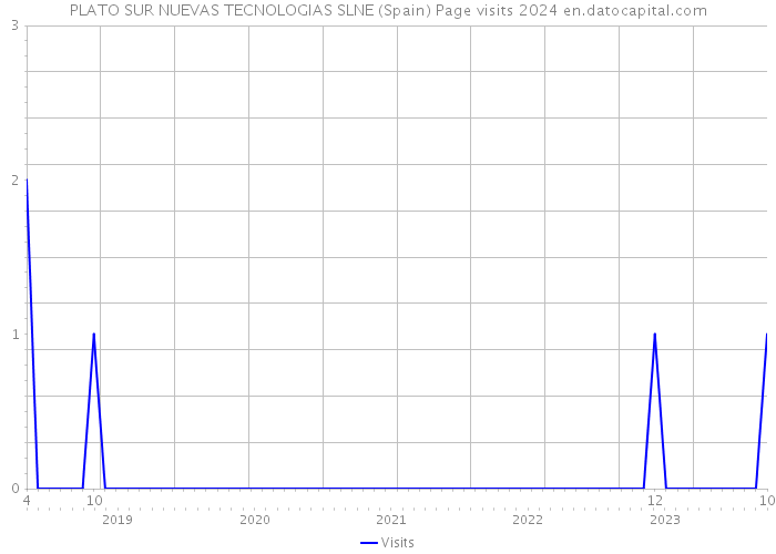 PLATO SUR NUEVAS TECNOLOGIAS SLNE (Spain) Page visits 2024 
