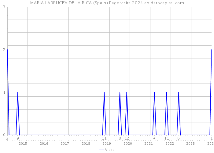 MARIA LARRUCEA DE LA RICA (Spain) Page visits 2024 