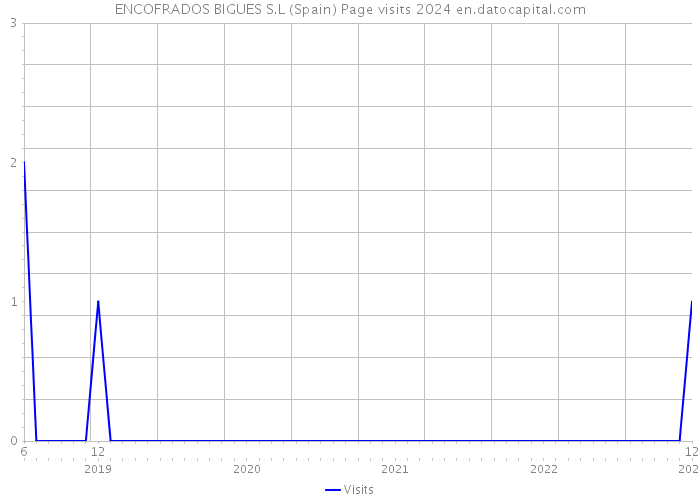 ENCOFRADOS BIGUES S.L (Spain) Page visits 2024 