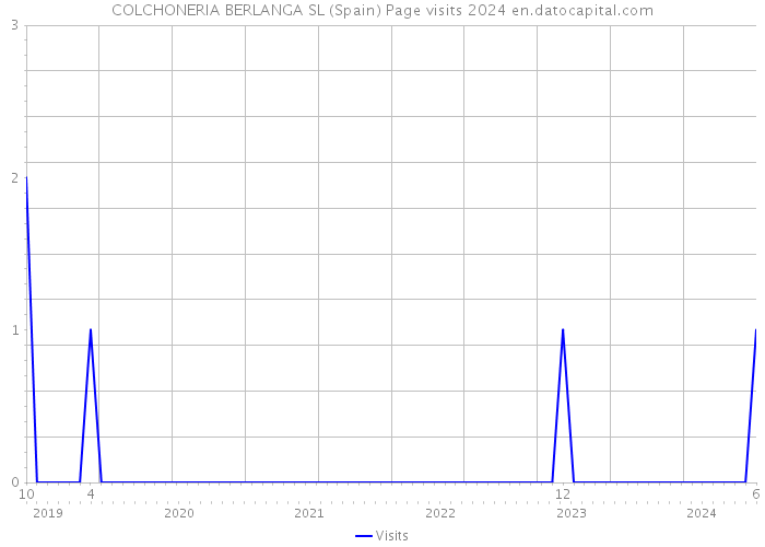 COLCHONERIA BERLANGA SL (Spain) Page visits 2024 