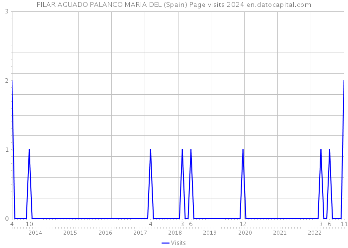 PILAR AGUADO PALANCO MARIA DEL (Spain) Page visits 2024 