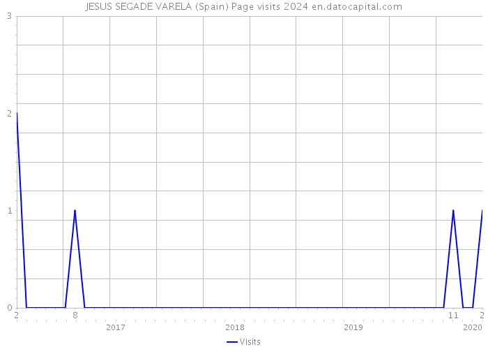 JESUS SEGADE VARELA (Spain) Page visits 2024 