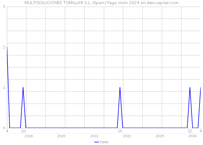 MULTISOLUCIONES TOMILLAR S.L. (Spain) Page visits 2024 