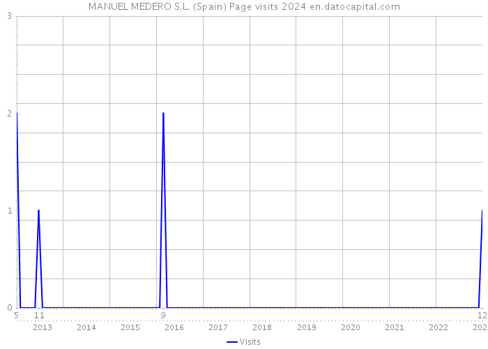 MANUEL MEDERO S.L. (Spain) Page visits 2024 