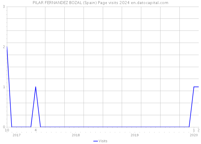 PILAR FERNANDEZ BOZAL (Spain) Page visits 2024 