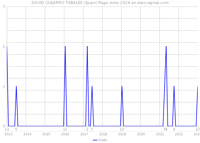 DAVID GUIJARRO TABALES (Spain) Page visits 2024 