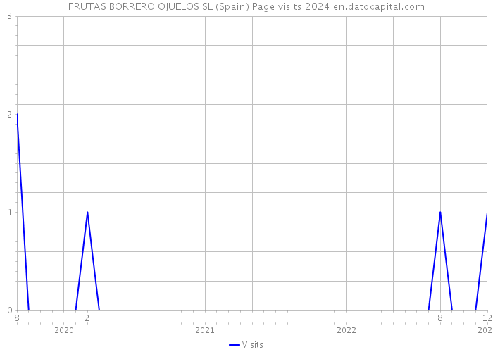 FRUTAS BORRERO OJUELOS SL (Spain) Page visits 2024 