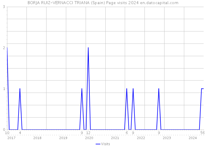 BORJA RUIZ-VERNACCI TRIANA (Spain) Page visits 2024 