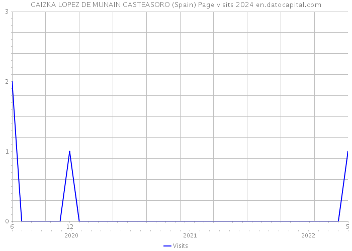 GAIZKA LOPEZ DE MUNAIN GASTEASORO (Spain) Page visits 2024 