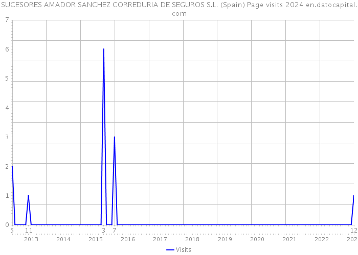 SUCESORES AMADOR SANCHEZ CORREDURIA DE SEGUROS S.L. (Spain) Page visits 2024 