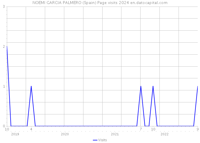NOEMI GARCIA PALMERO (Spain) Page visits 2024 