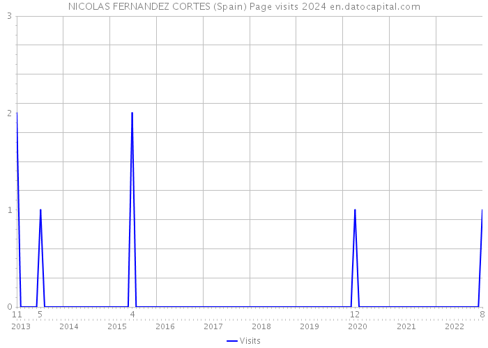 NICOLAS FERNANDEZ CORTES (Spain) Page visits 2024 