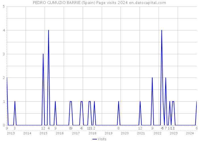 PEDRO GUMUZIO BARRIE (Spain) Page visits 2024 