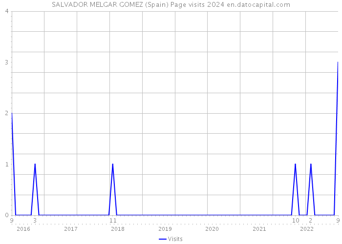 SALVADOR MELGAR GOMEZ (Spain) Page visits 2024 
