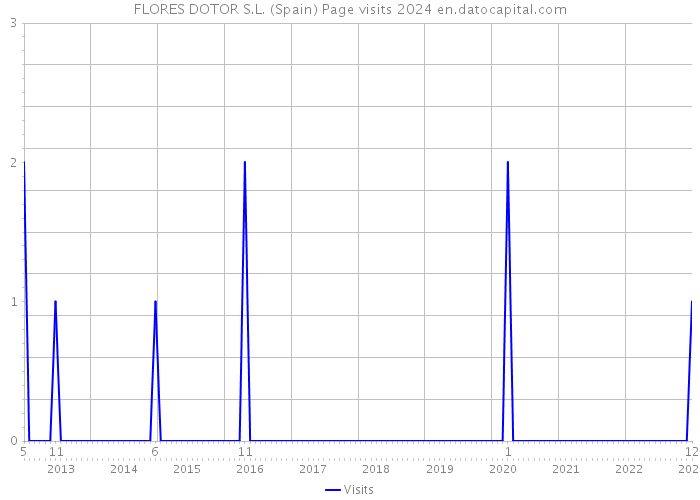 FLORES DOTOR S.L. (Spain) Page visits 2024 