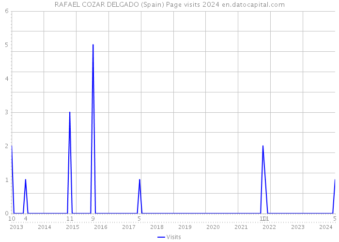 RAFAEL COZAR DELGADO (Spain) Page visits 2024 