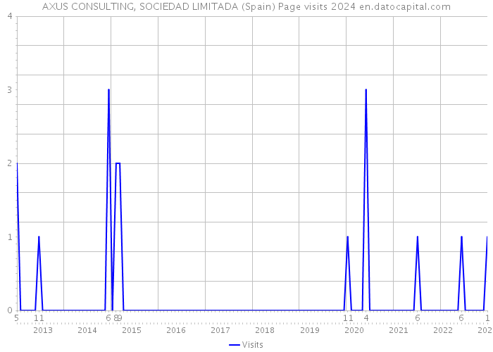 AXUS CONSULTING, SOCIEDAD LIMITADA (Spain) Page visits 2024 