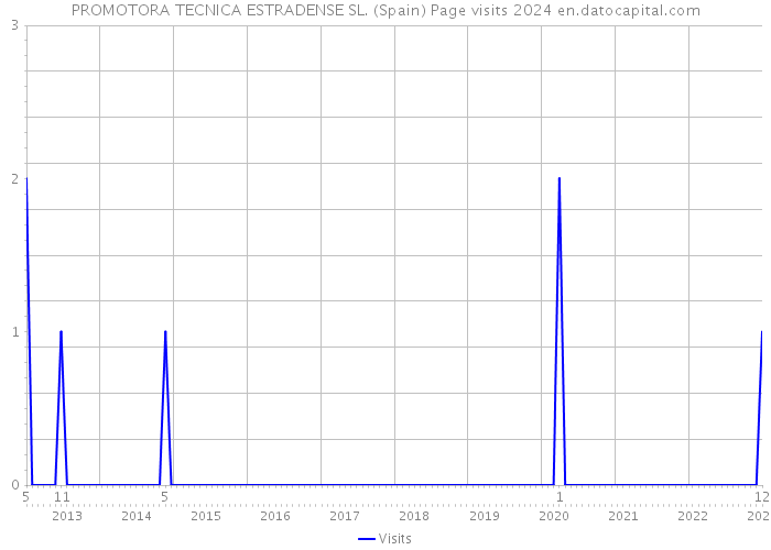 PROMOTORA TECNICA ESTRADENSE SL. (Spain) Page visits 2024 
