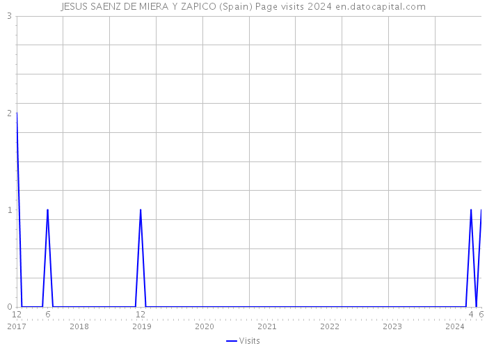 JESUS SAENZ DE MIERA Y ZAPICO (Spain) Page visits 2024 