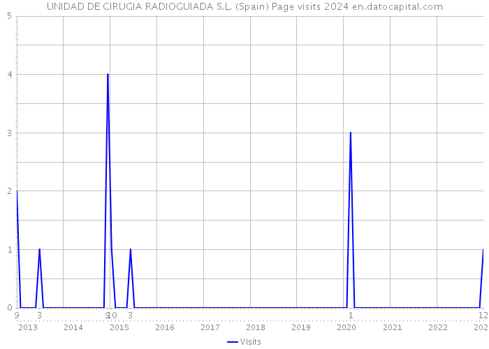 UNIDAD DE CIRUGIA RADIOGUIADA S.L. (Spain) Page visits 2024 