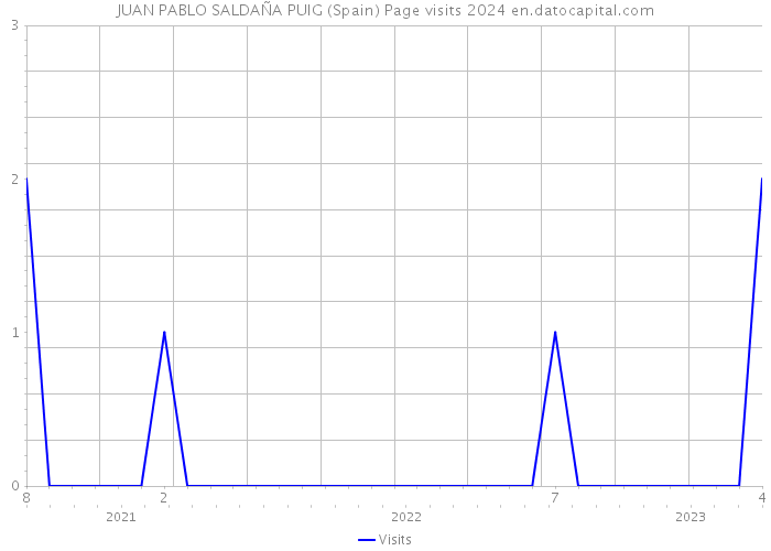 JUAN PABLO SALDAÑA PUIG (Spain) Page visits 2024 